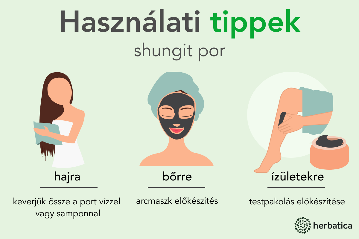 Shungit por  - hasznalati tippek